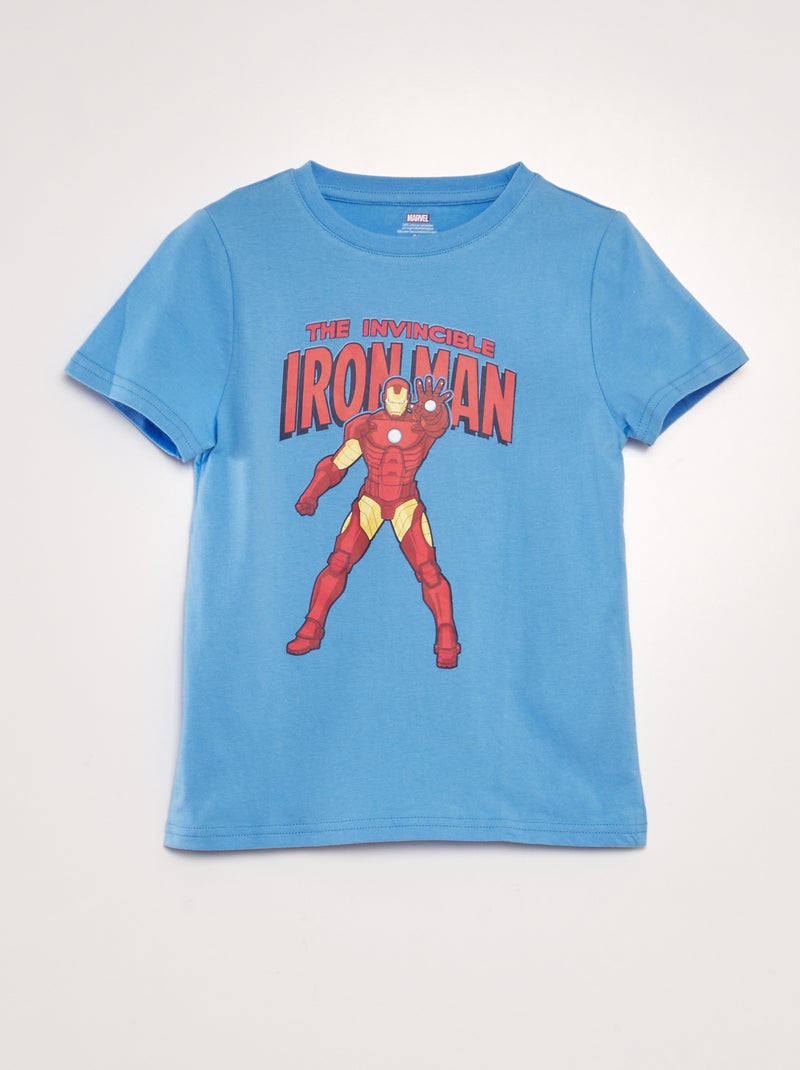 Tee-shirt imprimé 'Marvel' Bleu - Kiabi