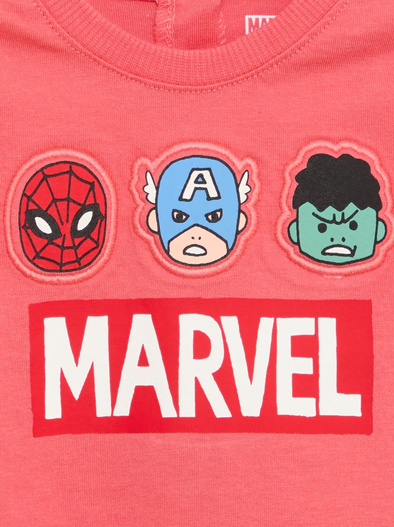 Tee-shirt imprimé 'Marvel' Rouge - Kiabi