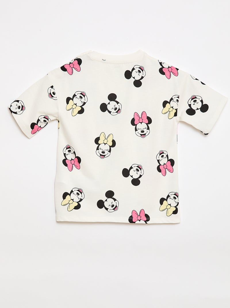 Tee-shirt imprimé 'Mickey' - Collection facile à enfiler Blanc - Kiabi