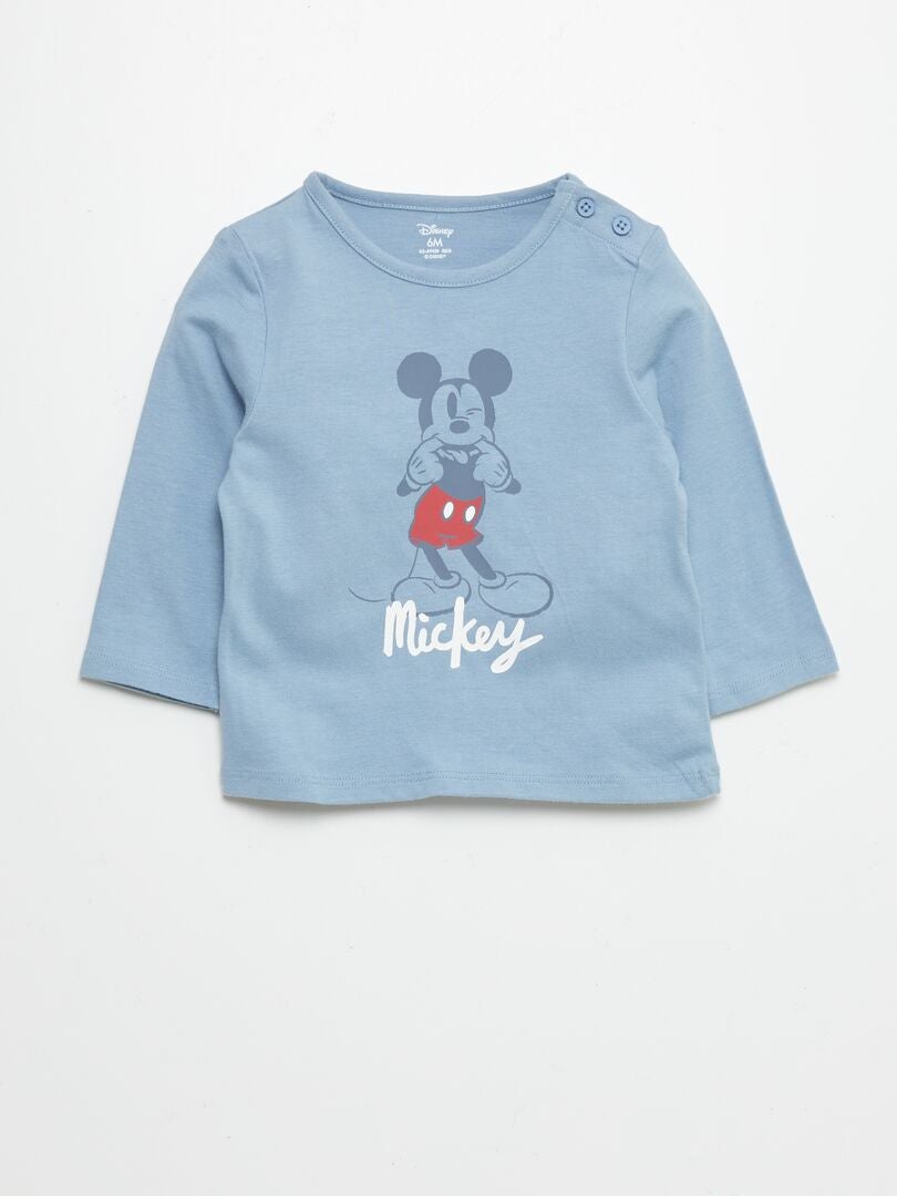 Tee-shirt imprimé 'Mickey' Bleu - Kiabi