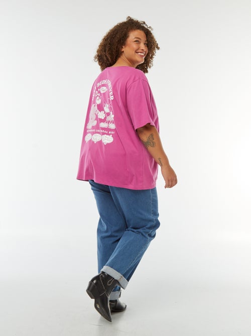 Tee-shirt imprimé 'Mickey' et 'Pluto' - Kiabi