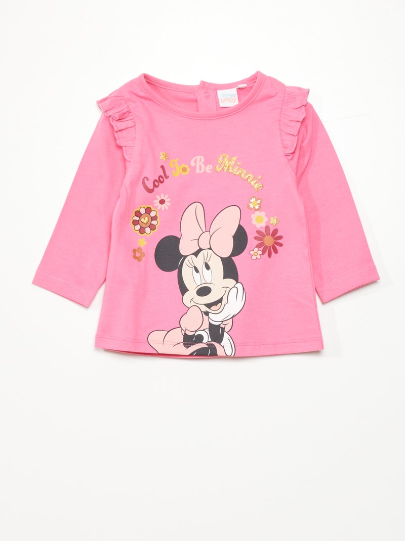 Tee-shirt imprimé 'Minnie' Rose - Kiabi