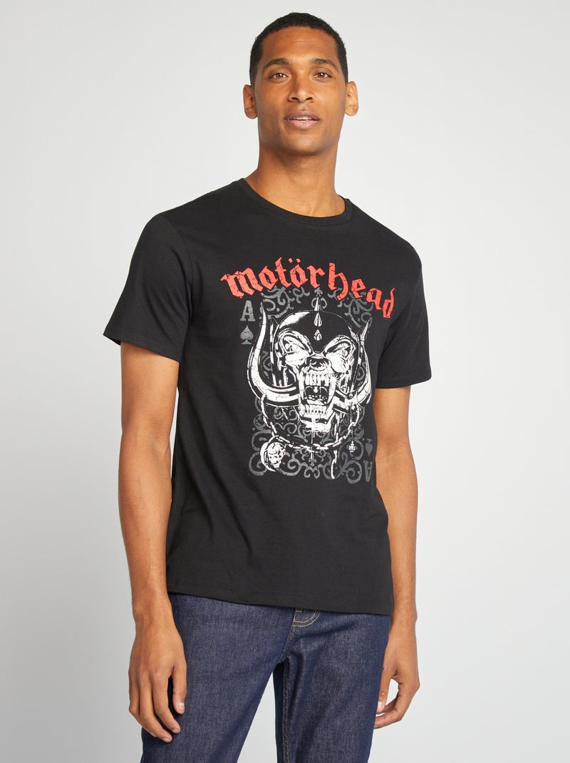 Tee-shirt imprimé 'Motorhead' noir - Kiabi