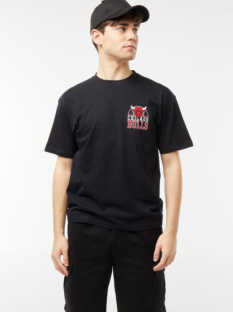 Tee-shirt imprimé 'NBA' Noir - Kiabi