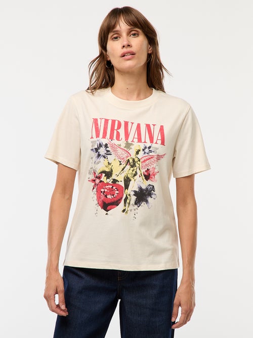 Tee-shirt imprimé 'Nirvana' - Kiabi