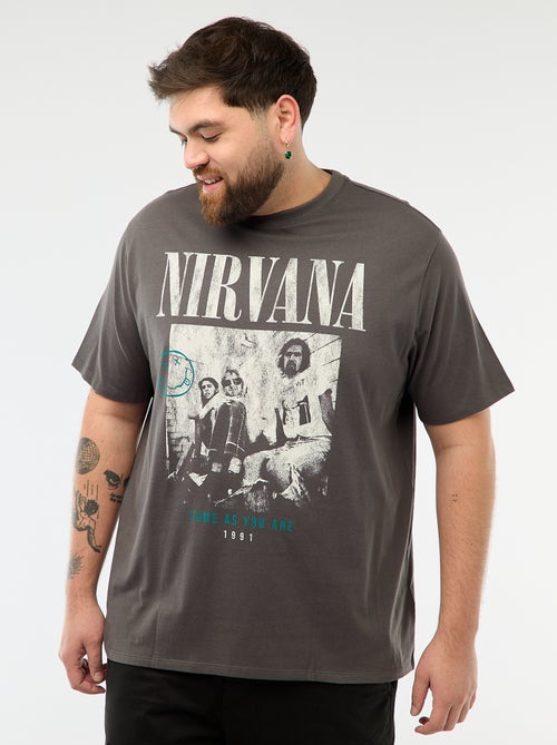 Tee-shirt imprimé 'Nirvana' - Kiabi