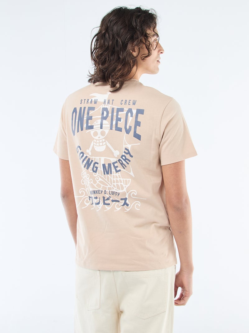 Tee-shirt imprimé 'One Piece' Beige - Kiabi