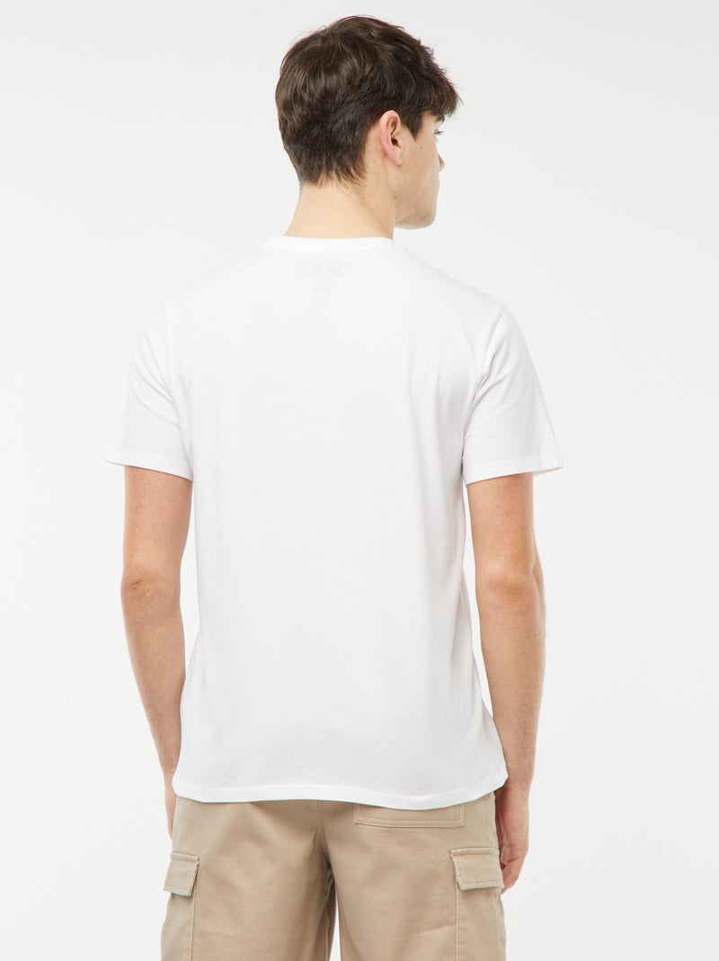 Tee-shirt imprimé 'One Piece' Blanc - Kiabi