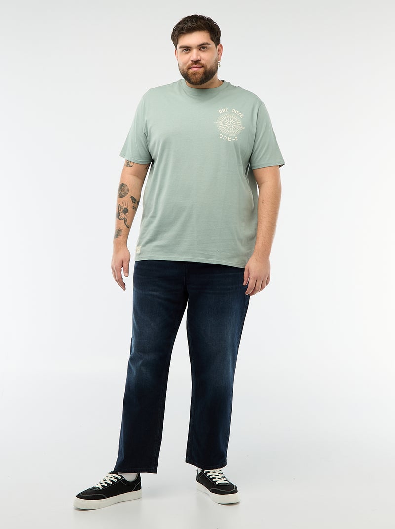 Tee-shirt imprimé 'One Piece' Bleu - Kiabi