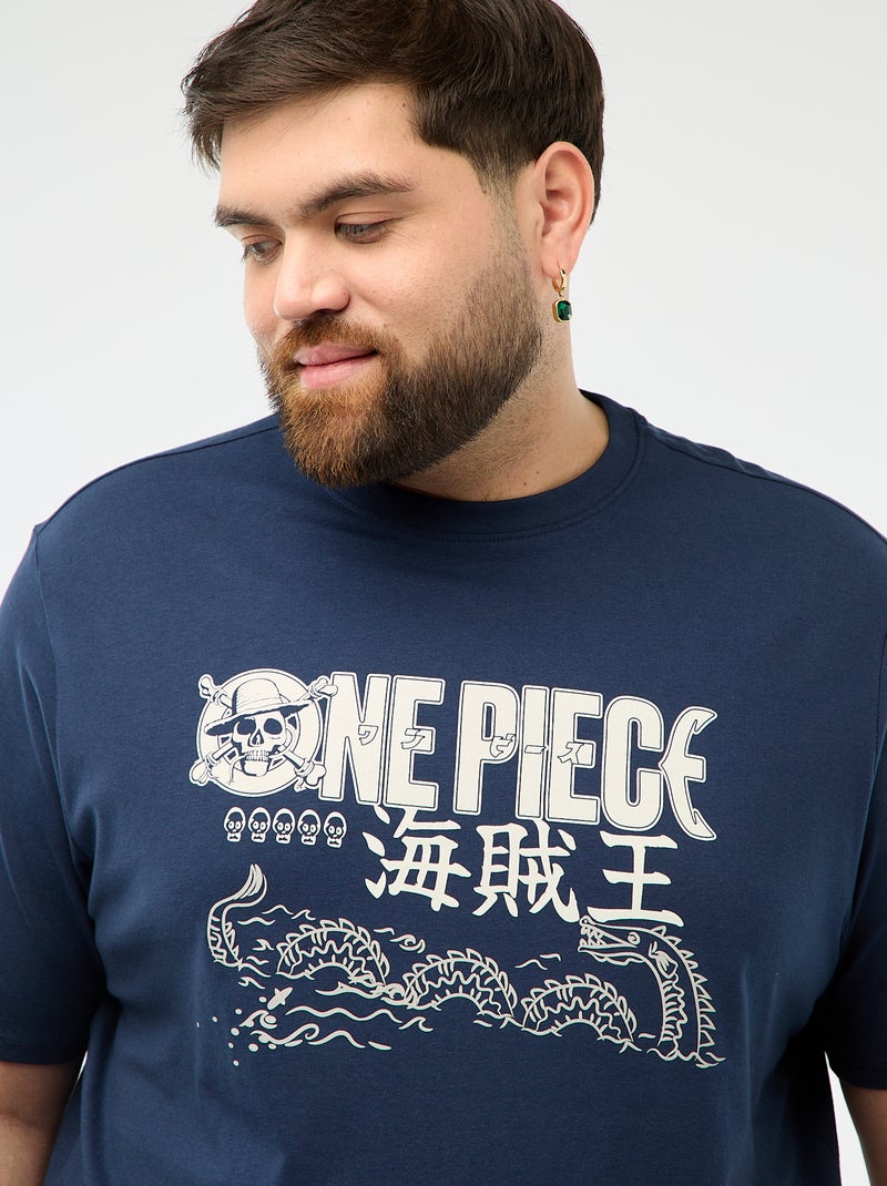 Tee-shirt imprimé 'One Piece' Noir - Kiabi