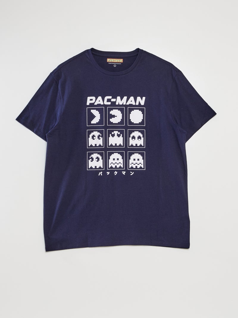 Tee-shirt imprimé 'Pac-Man' Noir - Kiabi
