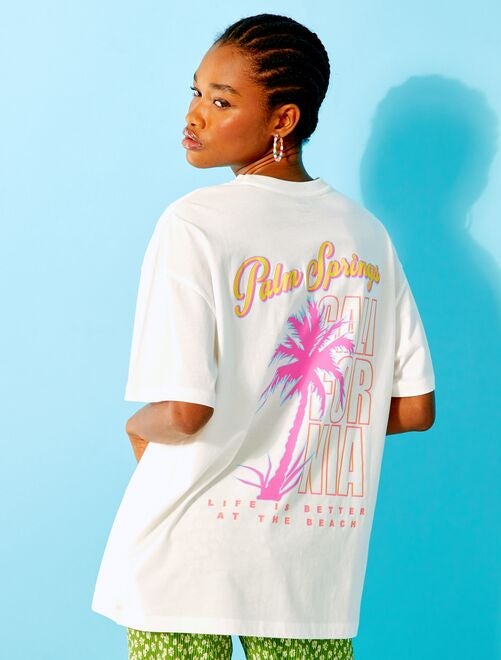 Tee-shirt imprimé 'Palm Beach' - Kiabi