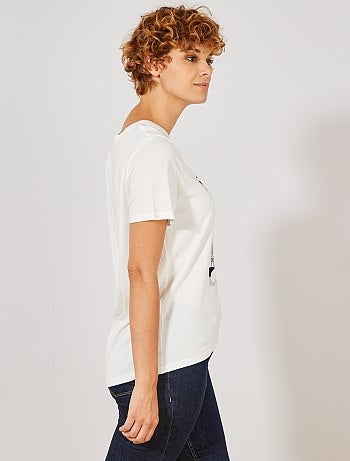 Tee shirt imprimé 'paris' - Kiabi
