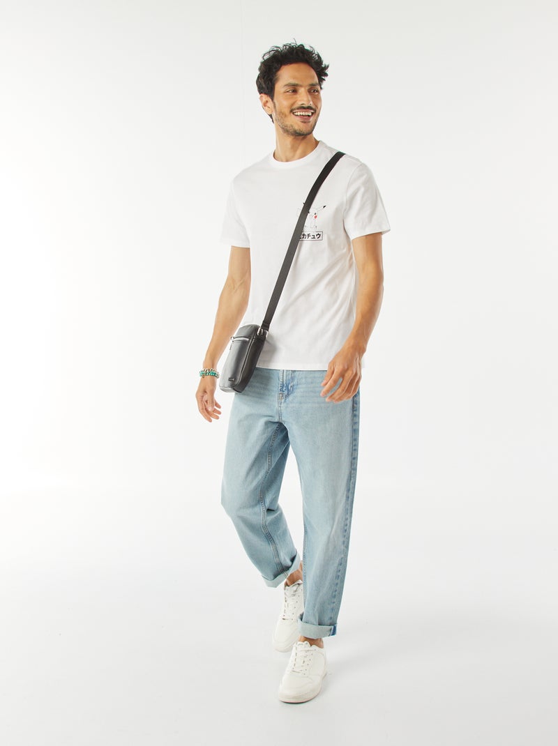 Tee-shirt imprimé 'Pikachu' Blanc - Kiabi