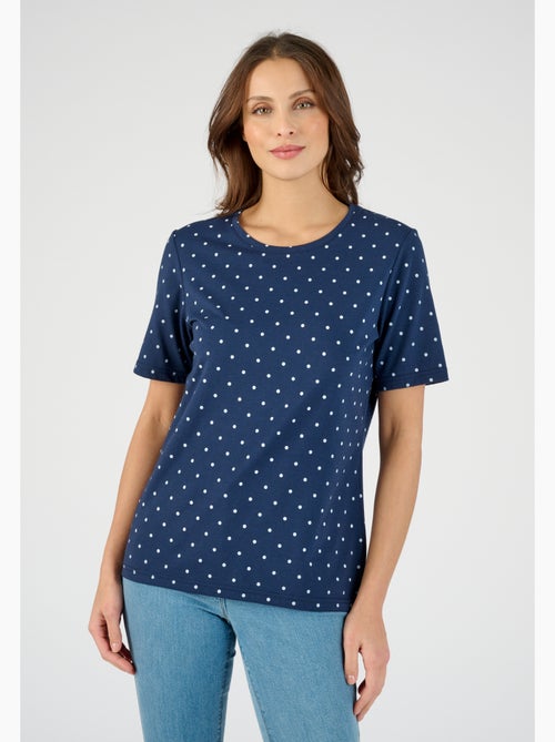 Tee-shirt imprimé pois - Happy D. by Damart - Kiabi