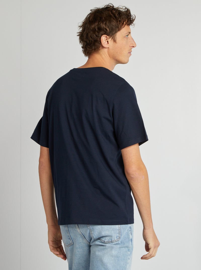 Tee-shirt imprimé 'Produkt' Bleu marine - Kiabi