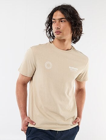 Tee-shirt imprimé recto/verso à manches courtes