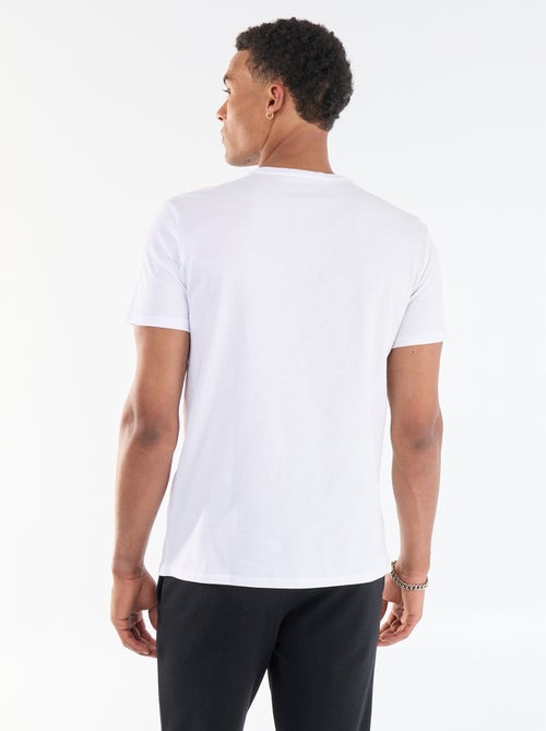 Tee-shirt imprimé recto/verso à manches courtes - Kiabi