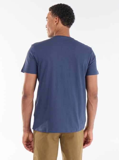 Tee-shirt imprimé recto/verso à manches courtes - Kiabi