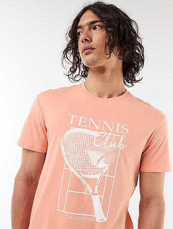 Tee-shirt imprimé recto/verso à manches courtes