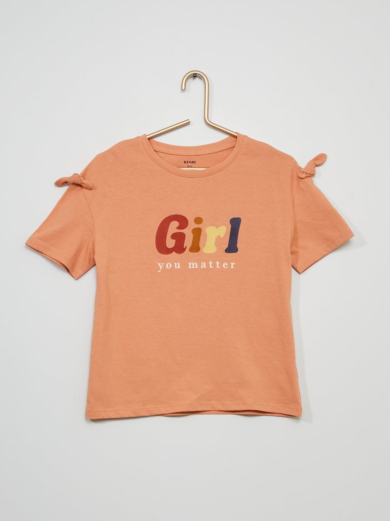 Tee-shirt imprimé rose - Kiabi