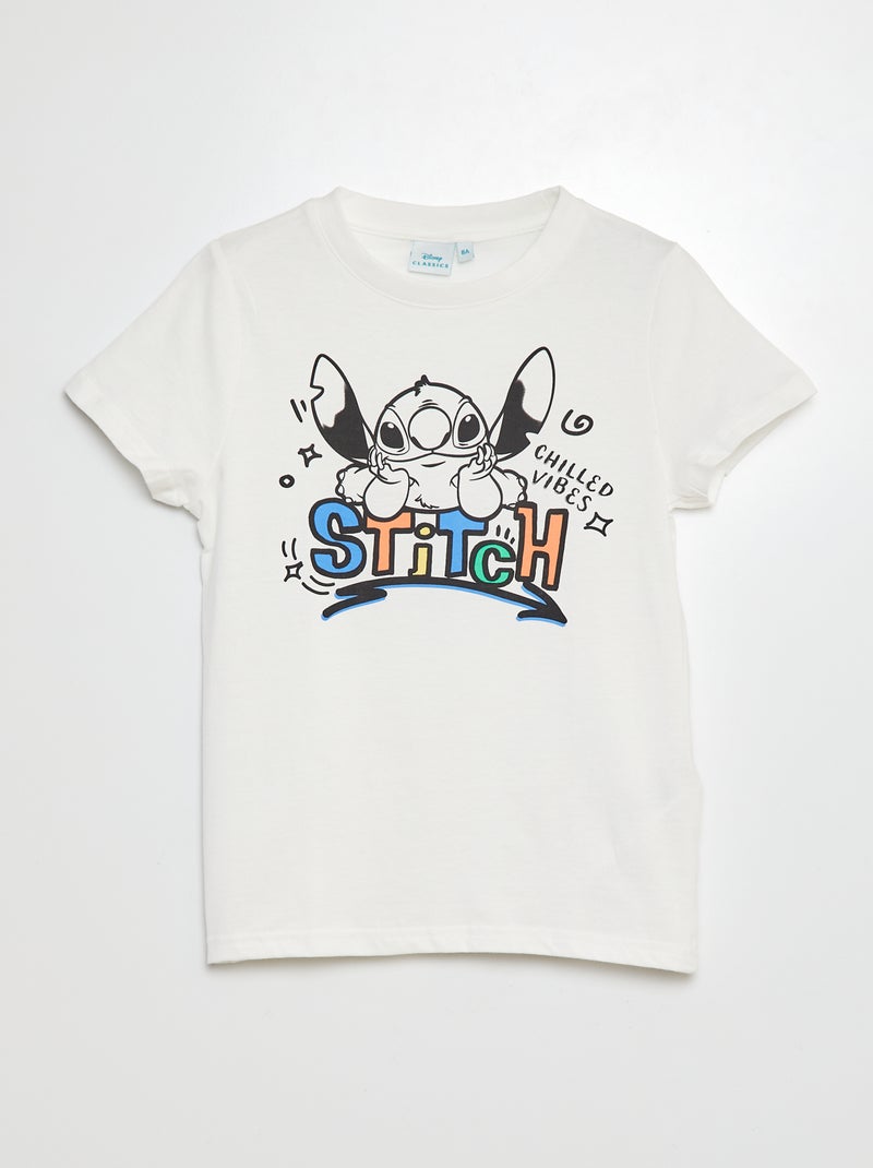 Tee-shirt imprimé 'Stitch' BEIGE - Kiabi