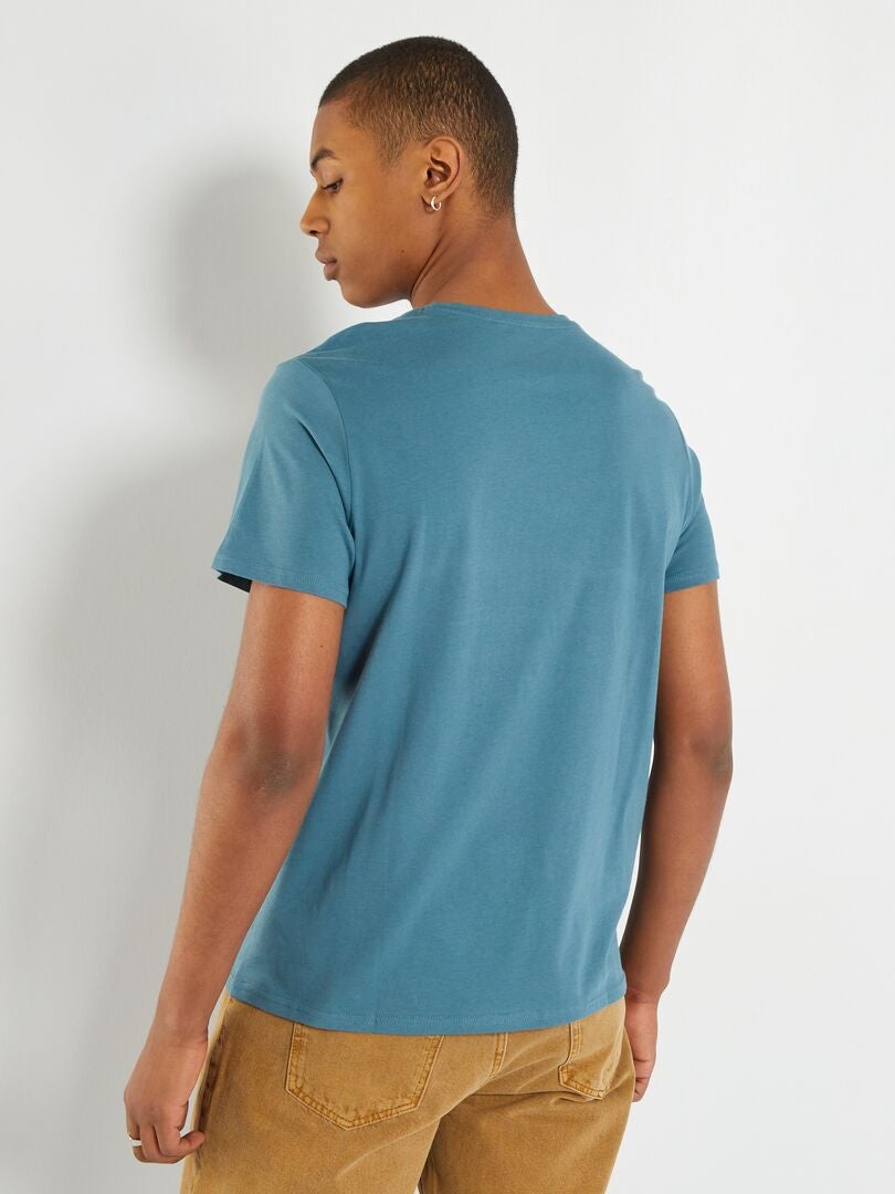 Tee-shirt imprimé style manga Bleu - Kiabi