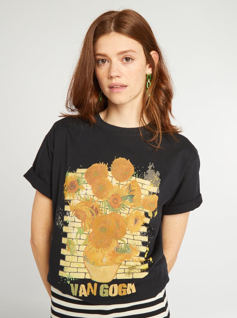Tee-shirt imprimé 'The National Gallery' Noir - Kiabi