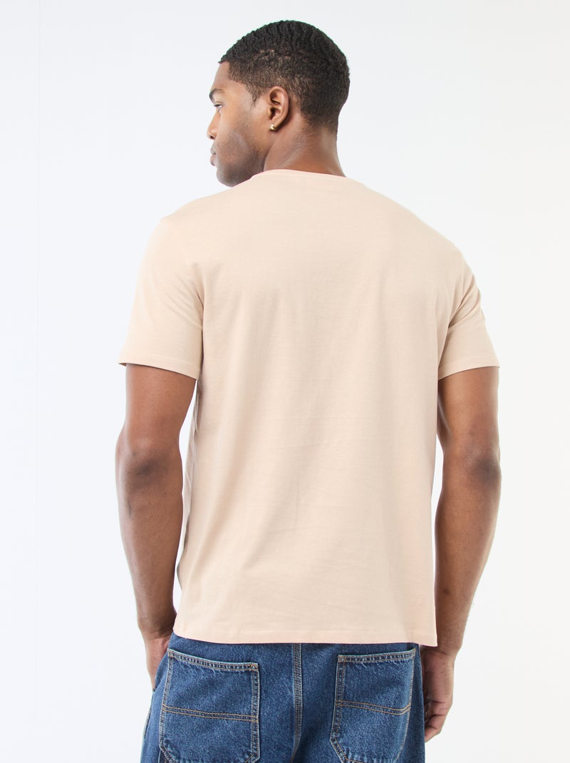 Tee-shirt imprimé 'The Rolling Stones' Beige - Kiabi