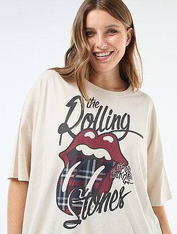 Tee-shirt imprimé 'The Rolling Stones'