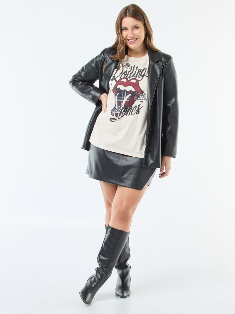 Tee-shirt imprimé 'The Rolling Stones' Gris - Kiabi