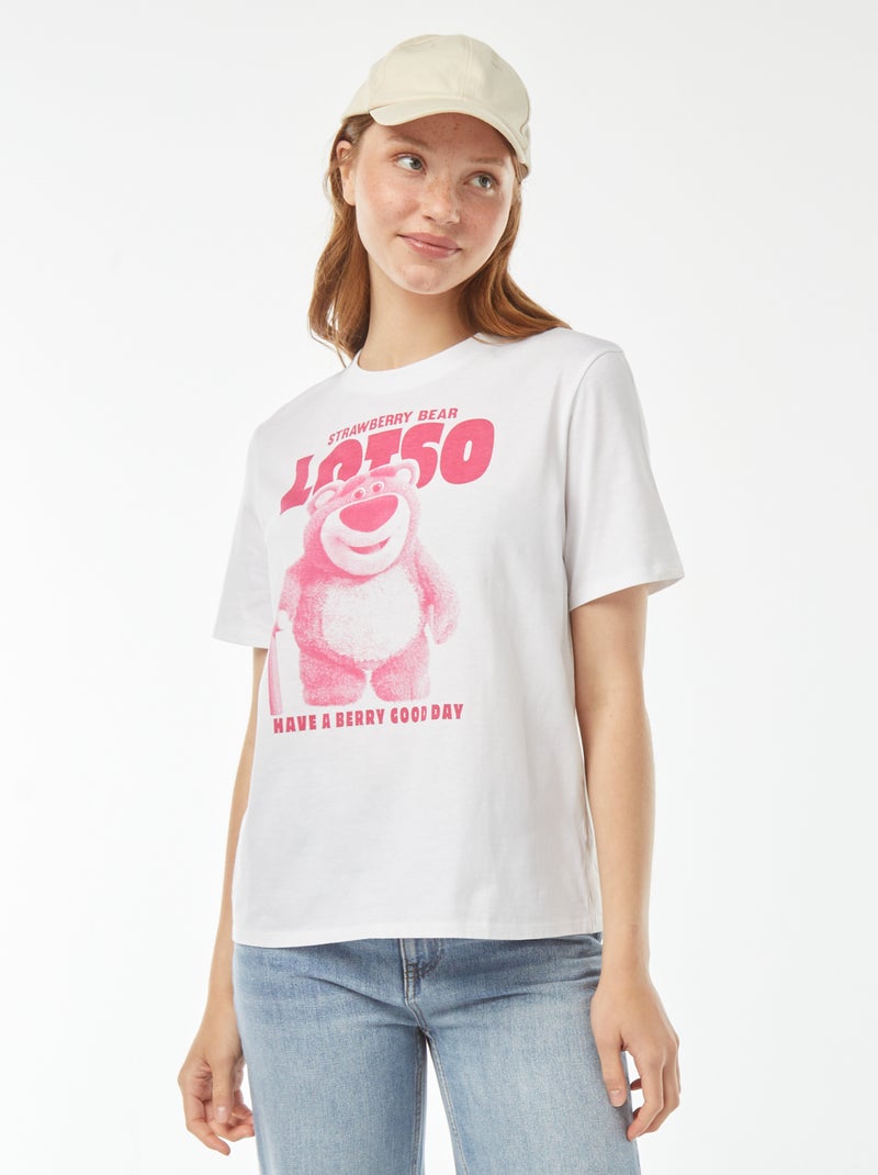 Tee-shirt imprimé 'Toy Story' manches courtes Blanc - Kiabi