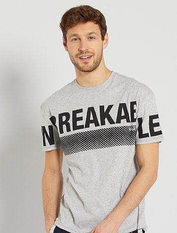 Tee-shirt imprimé 'unbreakable'