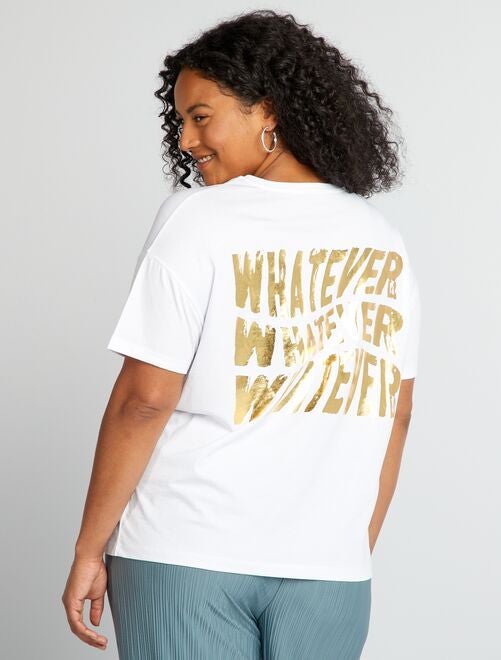 Tee-shirt imprimé 'whatever' - Kiabi