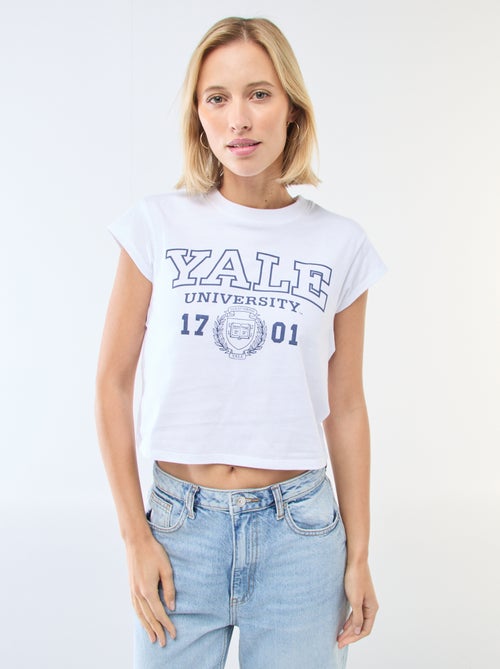 Tee-shirt imprimé 'Yale' - Kiabi