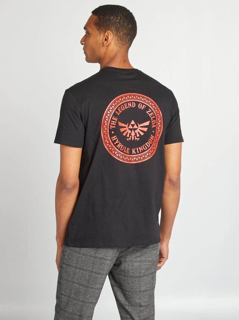 Tee-shirt imprimé 'Zelda' noir - Kiabi