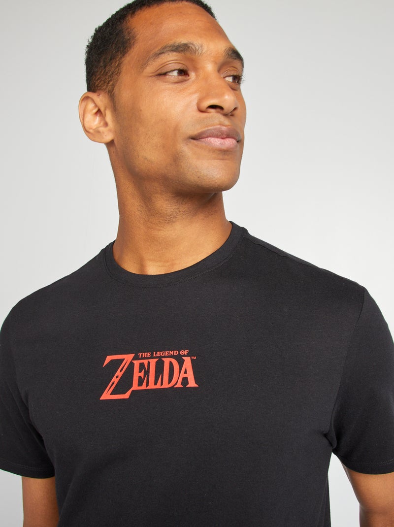 Tee-shirt imprimé 'Zelda' noir - Kiabi