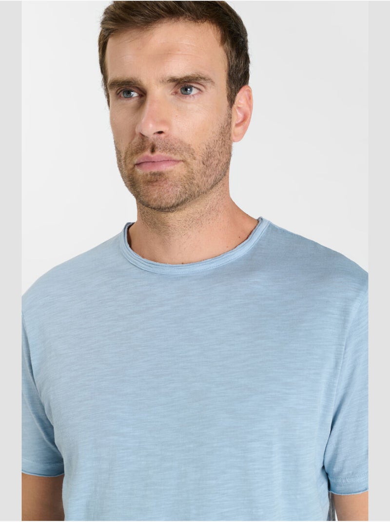 Tee-Shirt INCA 'Le Temps Des Cerises' Bleu - Kiabi