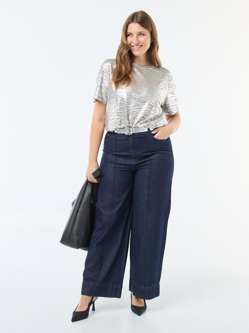 Tee-shirt irisé 'Only Carmakoma' Irisé - Kiabi