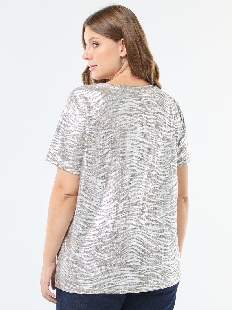 Tee-shirt irisé 'Only Carmakoma' Irisé - Kiabi