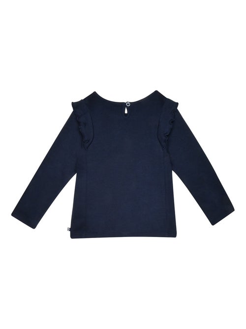 TEE SHIRT ISOLINA INTERLOCK MANCHES LONGUES ENFANT - Kiabi
