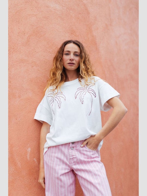 Tee-Shirt ISTAN 'Le Temps Des Cerises' - Kiabi