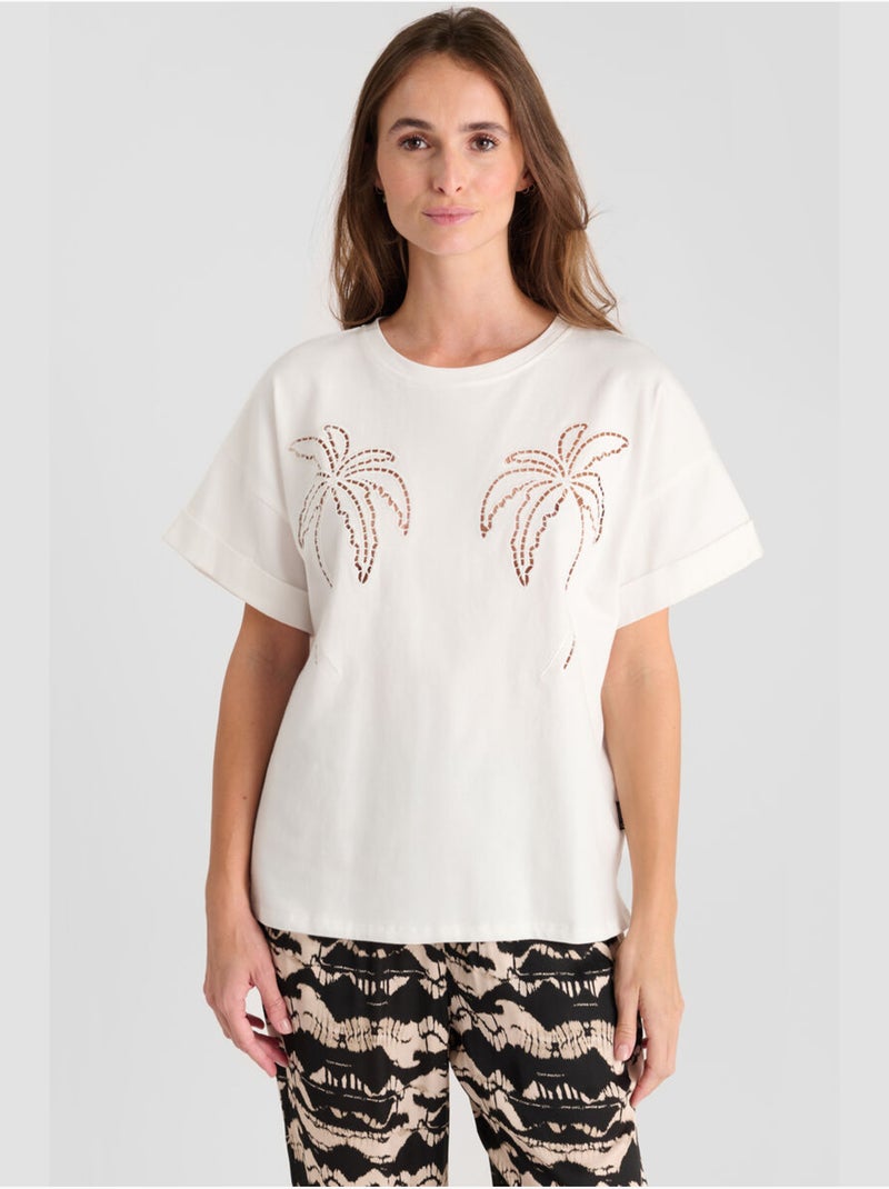 Tee-shirt istan 'le temps des cerises' Blanc - Kiabi