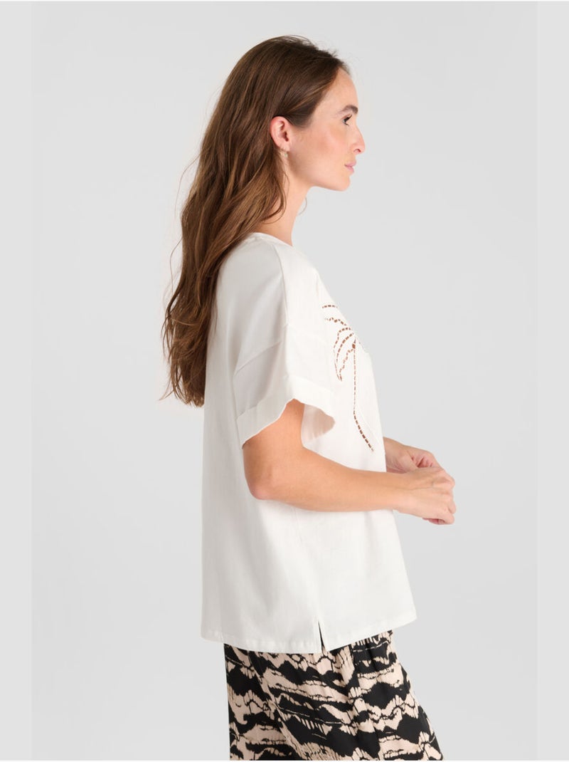 Tee-shirt istan 'le temps des cerises' Blanc - Kiabi