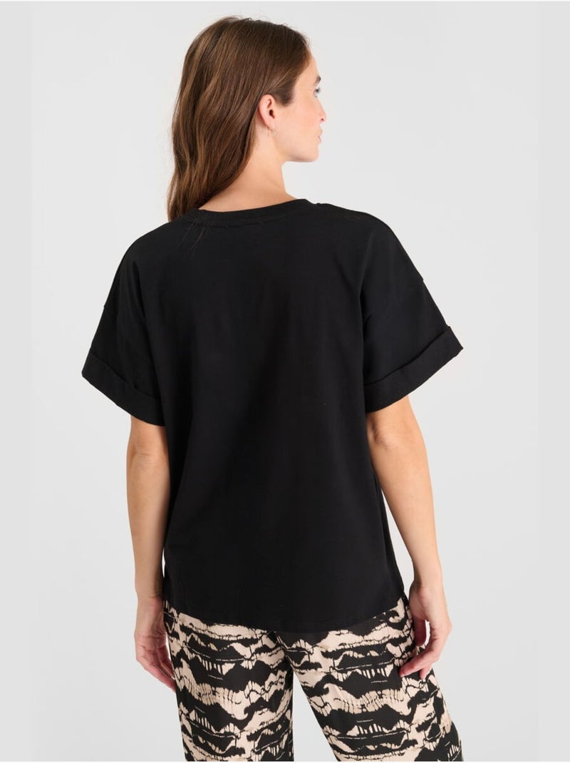 Tee-shirt istan 'le temps des cerises' Noir - Kiabi