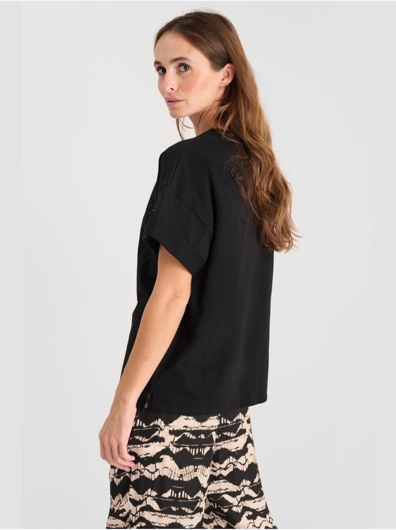 Tee-shirt istan 'le temps des cerises' Noir - Kiabi