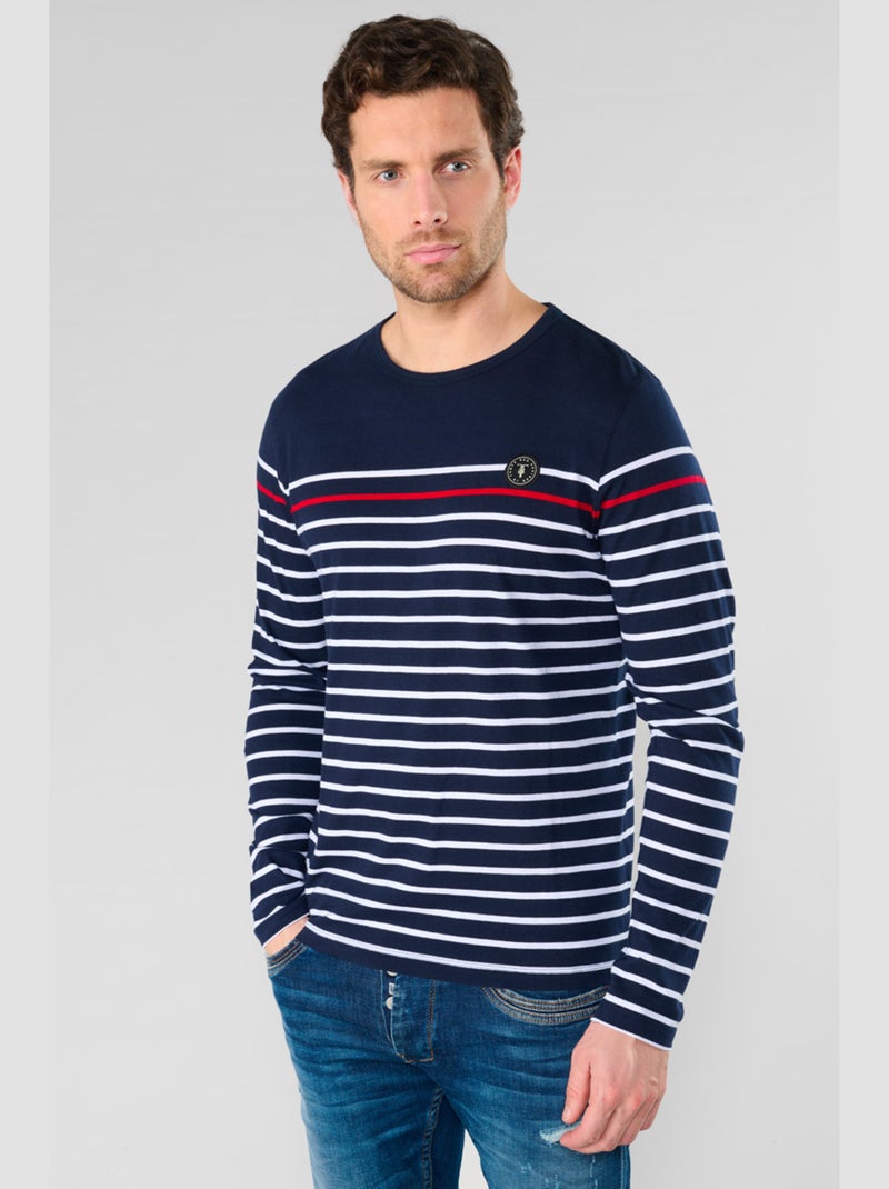 Tee-Shirt ISTOR 'Le Temps Des Cerises' Bleu - Kiabi