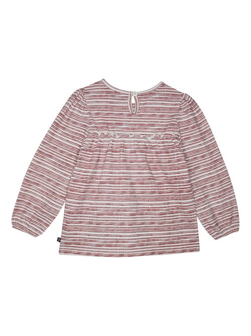 TEE SHIRT IVONE INTERLOCK MANCHES LONGUES ENFANT - Kiabi