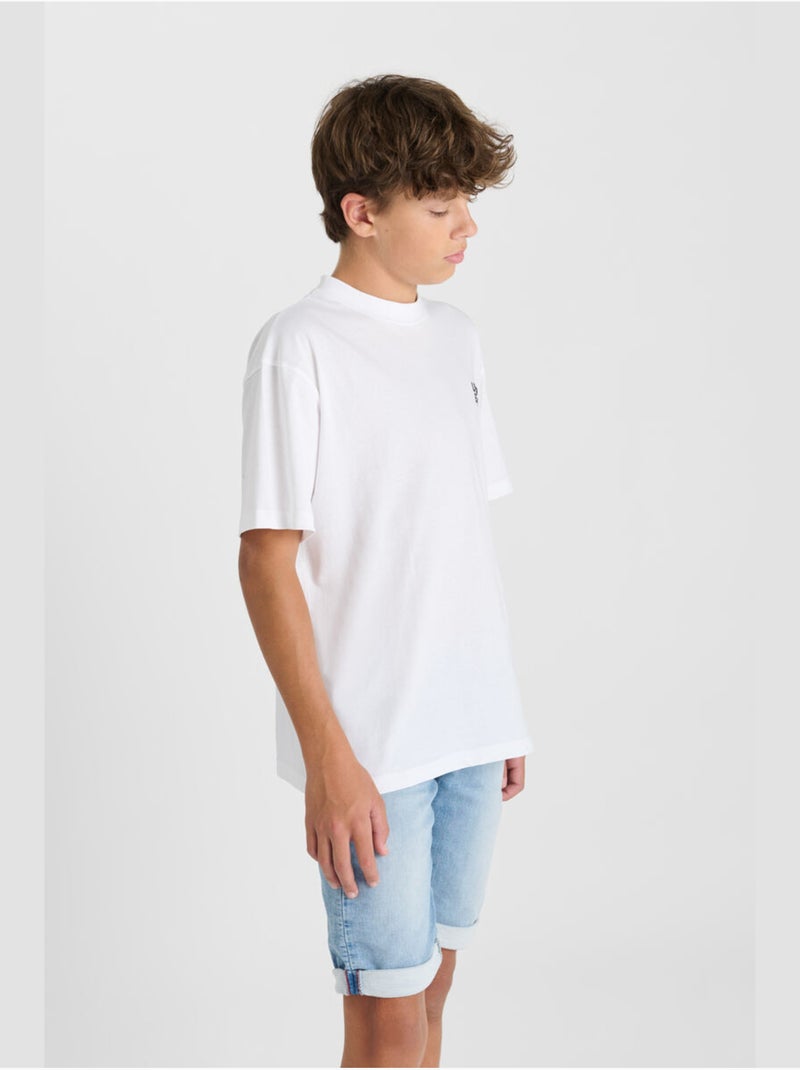 Tee-shirt jackbo 'le temps des cerises' Blanc - Kiabi