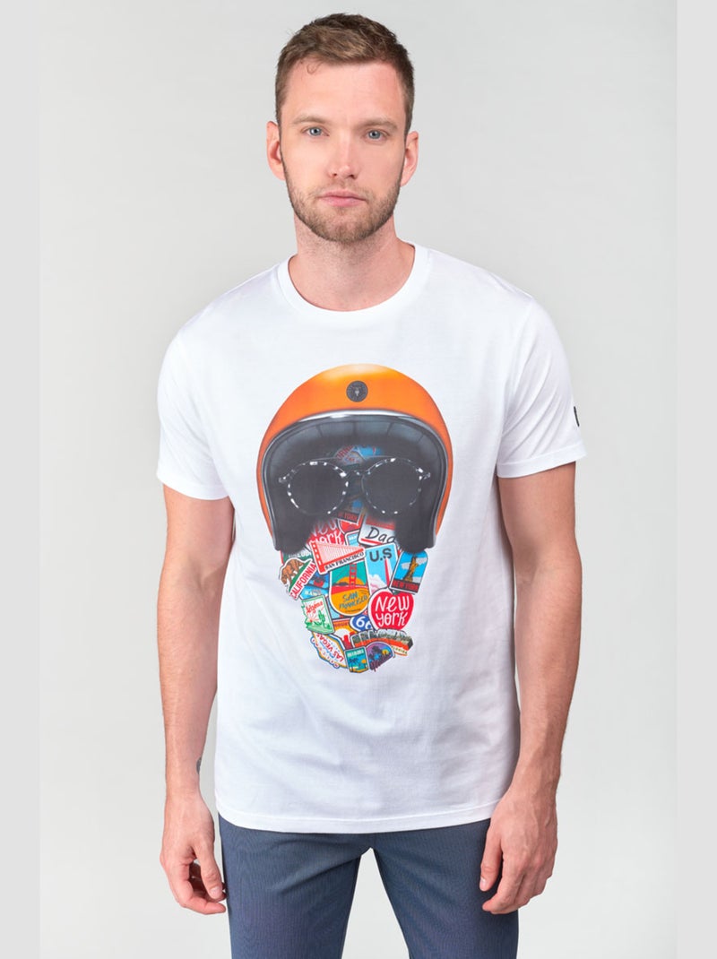 Tee-Shirt JAKE 'Le Temps Des Cerises' Blanc - Kiabi
